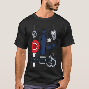 Police Uniform Police Officer Uniform Police Fancy T-Shirt