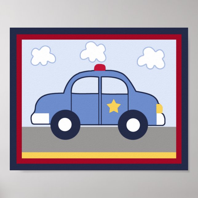 Police Vehicle/Cop Car Hero Print/ Poster #1 (Front)