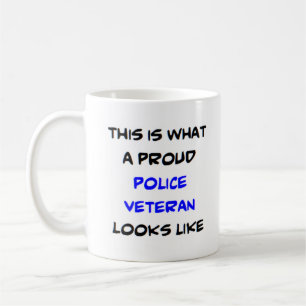police veteran, proud coffee mug