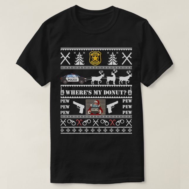 Police Vilain Sweater Police Navidad Sweat (Design devant)