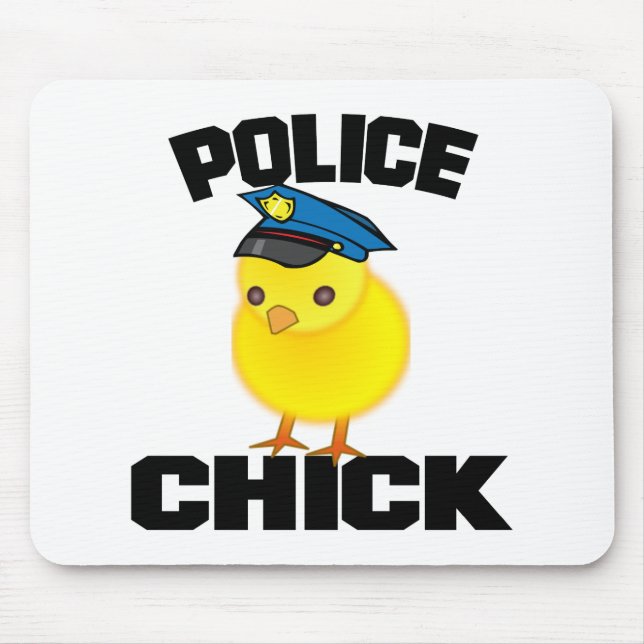 Police Woman Mouse Pad (Front)