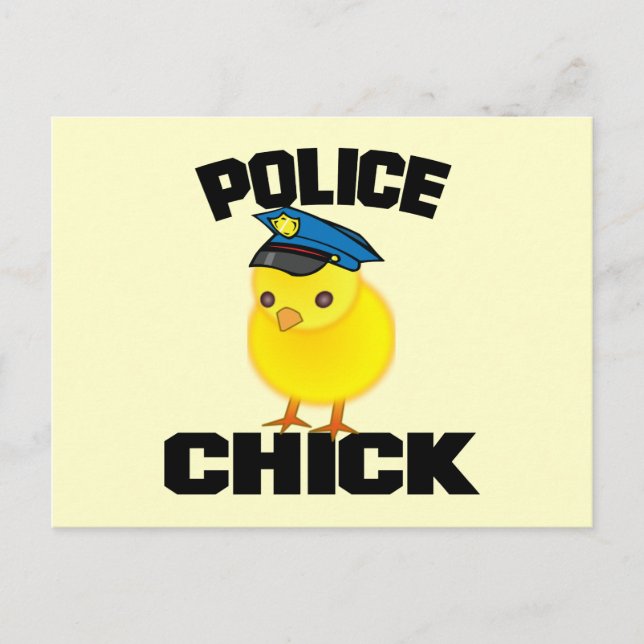 Police Woman Postcard (Front)