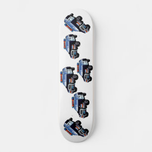 Policeman Car Trooper Emergency Lights Skateboard