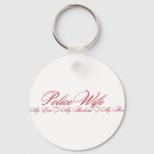Policeman Husband Hero Keychain