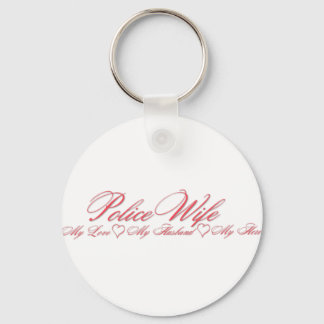 Policeman Husband Hero Keychain