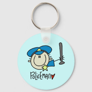 Policeman Keychain