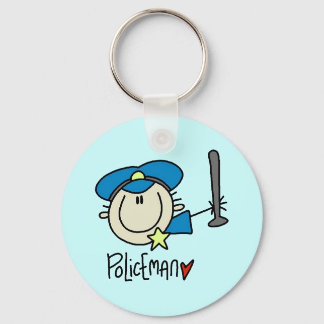 Policeman Keychain (Front)