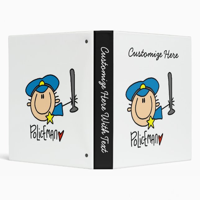 Policeman Occupation Binder (Background)