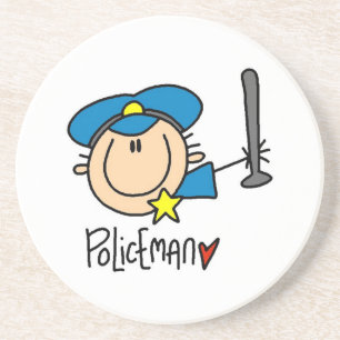 Policeman Occupation Coaster