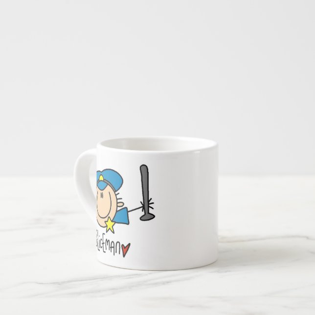 Policeman Occupation Espresso Cup (Front Left)