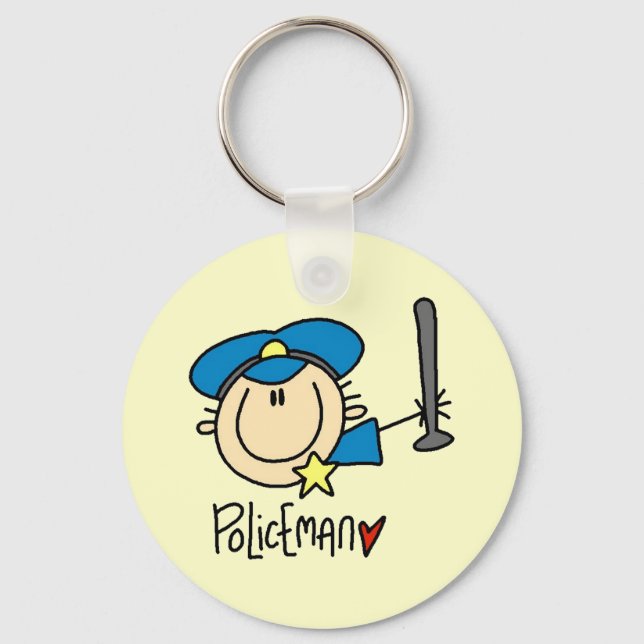 Policeman Occupation Keychain (Front)