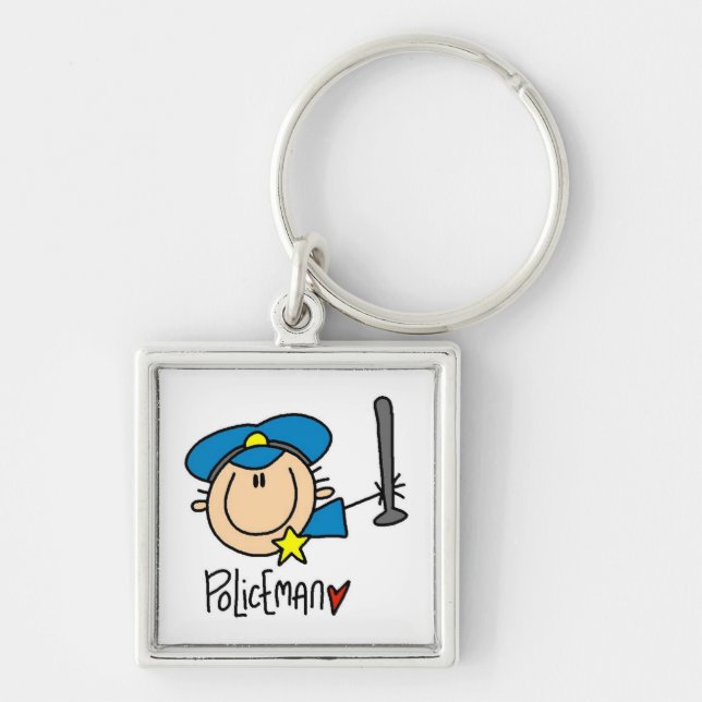 Policeman Occupation Keychain (Front)