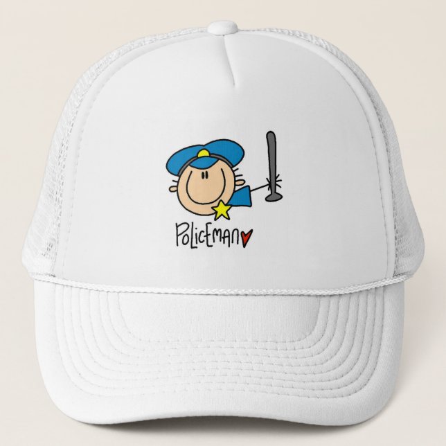 Policeman Occupation Trucker Hat (Front)