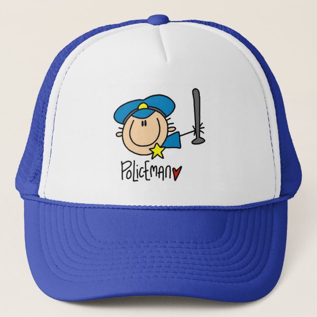 Policeman Occupation Trucker Hat (Front)