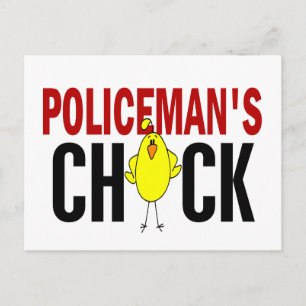 POLICEMAN’S CHICK POSTCARD