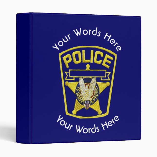 Policeman’s Shield Custom Binder (Front/Spine)