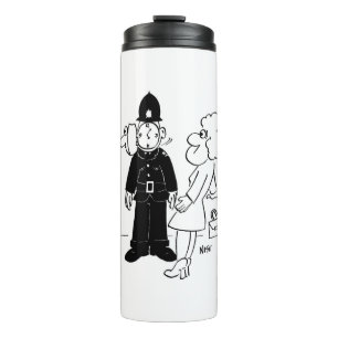 Policeman's Cuckoo Clock Helmet Thermal Tumbler