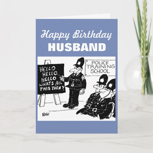 Policemen at Police Training School Card (Front)