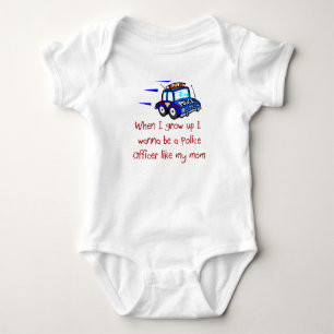 Policer Officer Like My Mom Baby T-Shirt Bodysuit