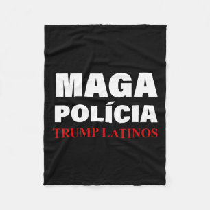 Polícia Trump Latinos Apparel Fleece Blanket