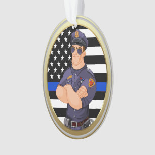 Policier Ligne Bleue Mince