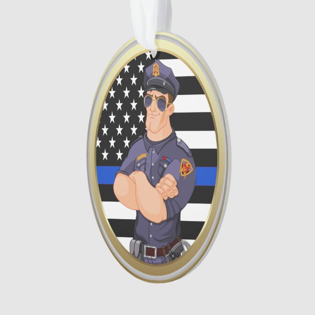 Policier Ligne Bleue Mince (devant)