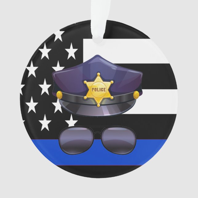 Policier Ligne Bleue Mince (devant)