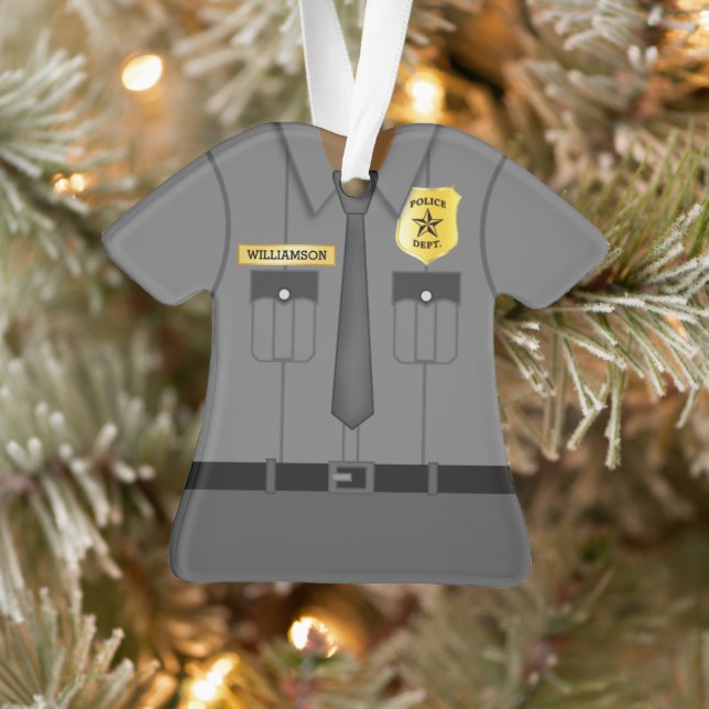 Policier personnalisé mignon (Arbre)