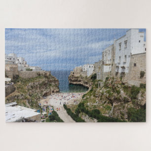 Polignano a Mare city beach in Puglia Jigsaw Puzzle