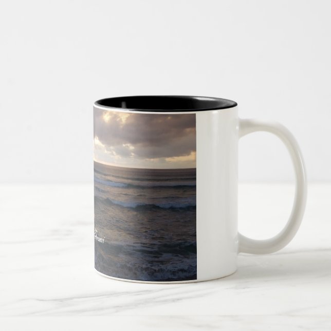 Polihale waves Two-Tone coffee mug (Right)