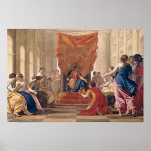Poliphilus Kneeling before Queen Eleuterylida Poster
