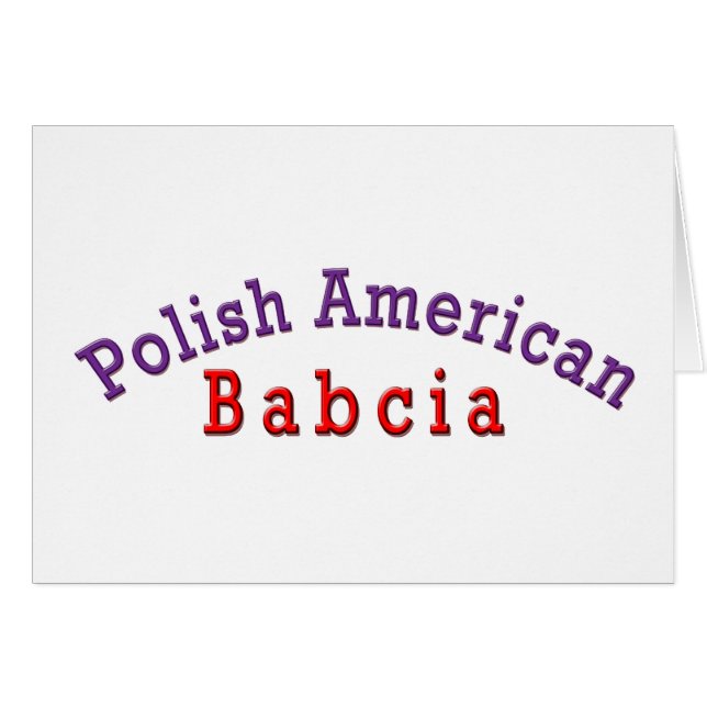 Polish American Babcia (Front Horizontal)