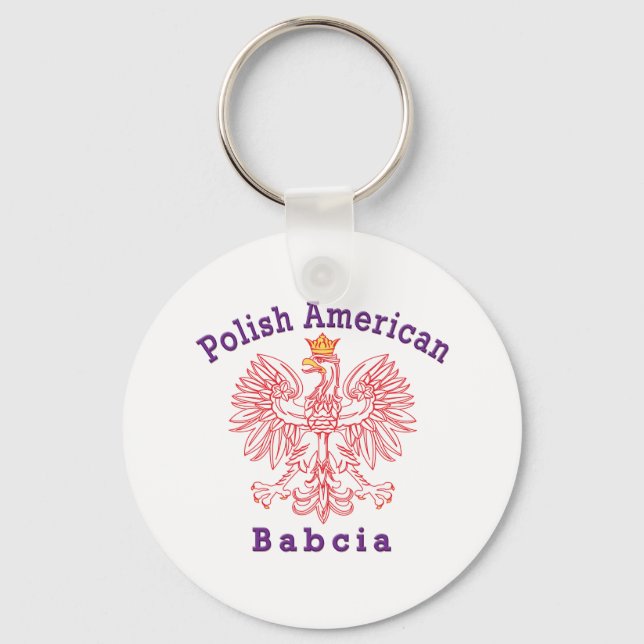 Polish American Babcia Keychain (Front)