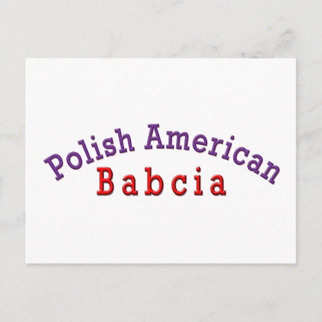 Polish American Babcia Postcard (Front)