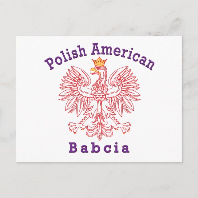 Polish American Babcia Postcard (Front)