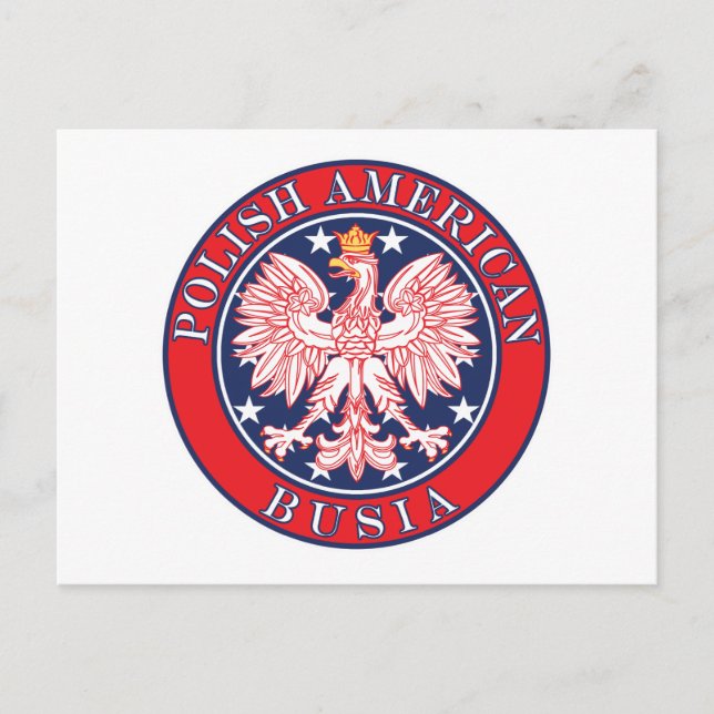 Polish American Busia Postcard (Front)