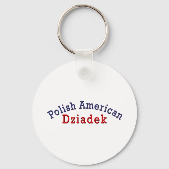 Polish American Dziadek Keychain (Front)