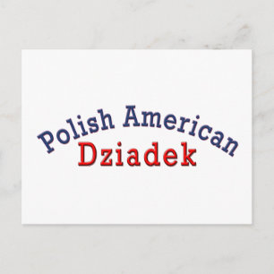Polish American Dziadek Postcard