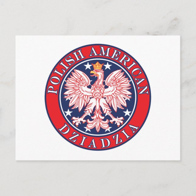Polish American Dziadzia Postcard (Front)