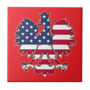 Polish American Eagle Ceramic Tile