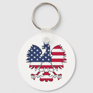 Polish American Eagle Keychain