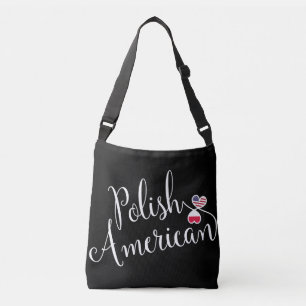 Polish American Entwined Hearts Crossbody Bag