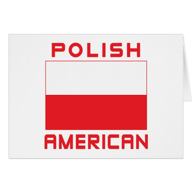 Polish American Flag (Front Horizontal)