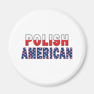 Polish American Flag Magnet