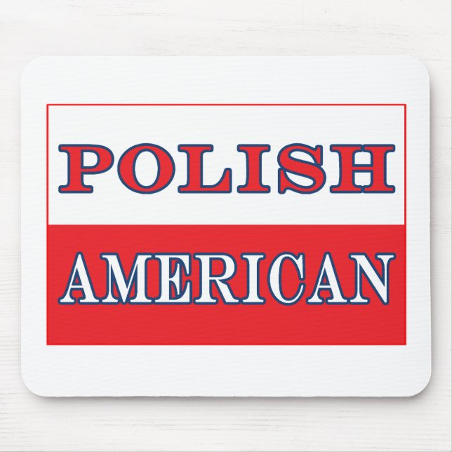 Polish American Flag Mouse Pad (Front)