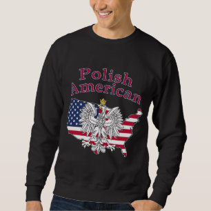 Polish American Map Sweatshirt