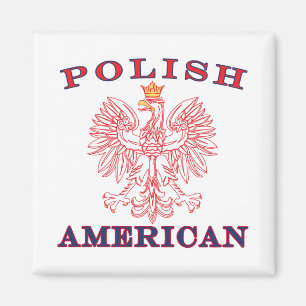 Polish American Red Eagle Magnet