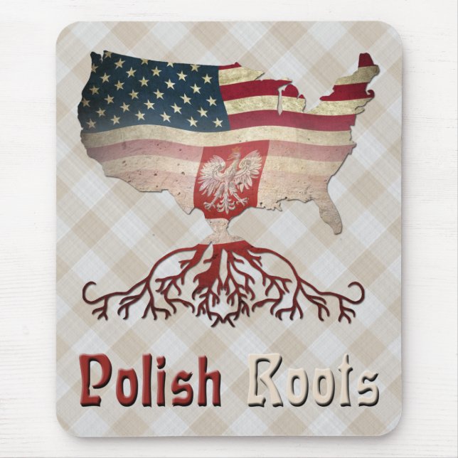 Polish American Roots Mousemat Mouse Pad (Front)