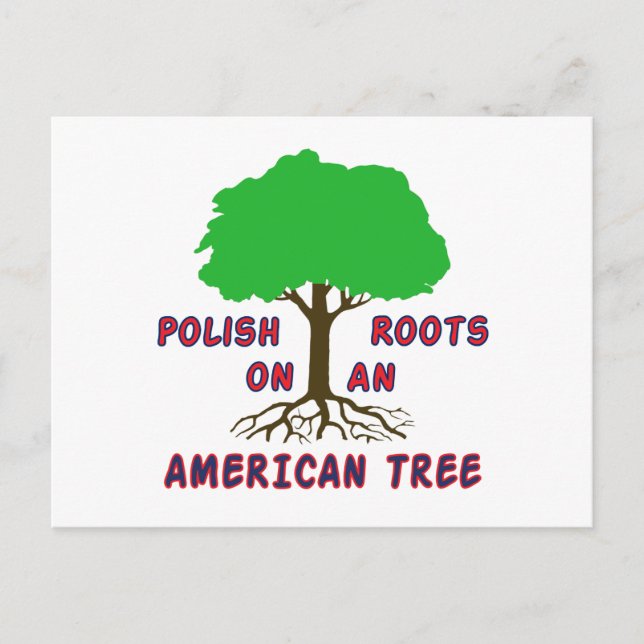 Polish American Roots Postcard (Front)
