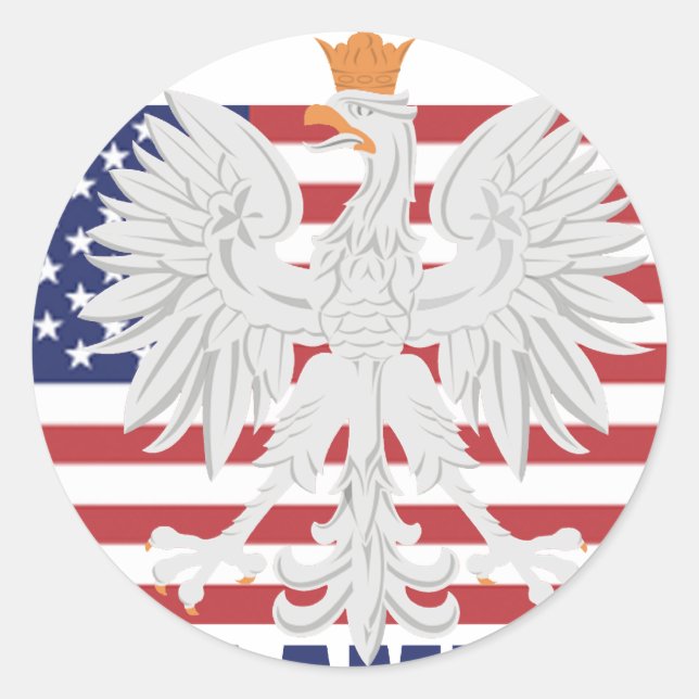Polish American Sticker (Front)